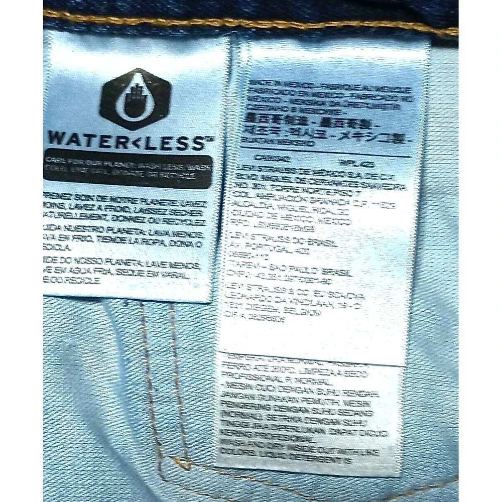 Levis 550 Jeans Mens Size 44‎ x 32 Relaxed Fit Blue Denim